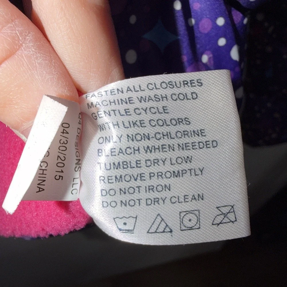 U.S. Polo Assn. Girls Puffer Coat/Jacket Pink‎ Hooded Quilted